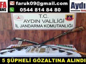 5 ŞÜPHELİ GÖZALTINA ALINDI