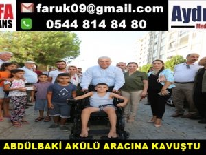 ABDÜLBAKİ AKÜLÜ ARACINA KAVUŞTU