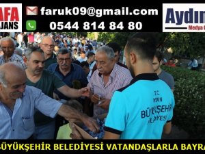 AYDIN BŞB VATANDAŞLARLA BAYRAMLAŞTI