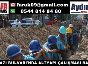 BATI GAZİ BULVARI'NDA ALTYAPI ÇALIŞMASI BAŞLADI