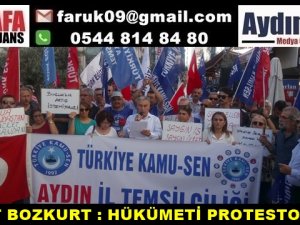 AHMET BOZKURT : HÜKÜMETİ PROTESTO ETTİK