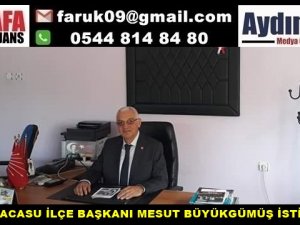 CHP KARACASU İLÇE BAŞKANI MESUT BÜYÜKGÜMÜŞ İSTİFA ETTİ