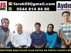 HATİCE AK PARTİLİ YAVUZ'U MİSAFİR ETTİ