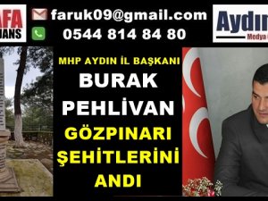 Burak PEHLİVAN : Şehitlerimiz Manevi Pusulamızdır