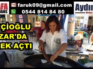 BAŞKAN ÇERÇİOĞLU PAZAR'DA BÖREK AÇTI