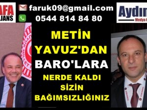 YAVUZ"DAN KÜLLİYEYİ BOYKOT EDEN BARO"LARA SERT TEPKİ