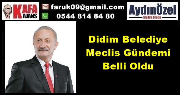 Didim Belediye Meclis Gündemi Belli Oldu