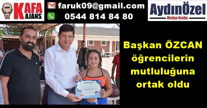 Başkan ÖZCAN öğrencilerin mutluluğuna ortak oldu