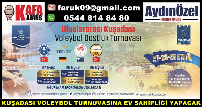 KUŞADASI VOLEYBOL TURNUVASINA EV SAHİPLİĞİ YAPACAK