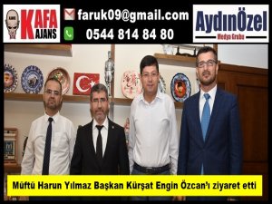 Müftü Harun Yılmaz Başkan Kürşat Engin Özcan’ı ziyaret etti