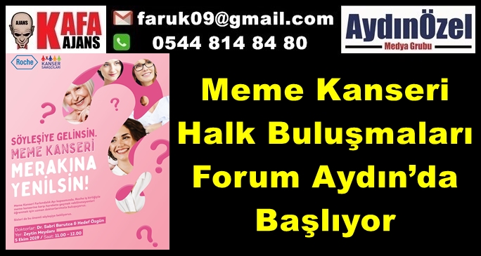 Meme Kanseri Halk Buluşmaları Forum Aydın’da Başlıyor