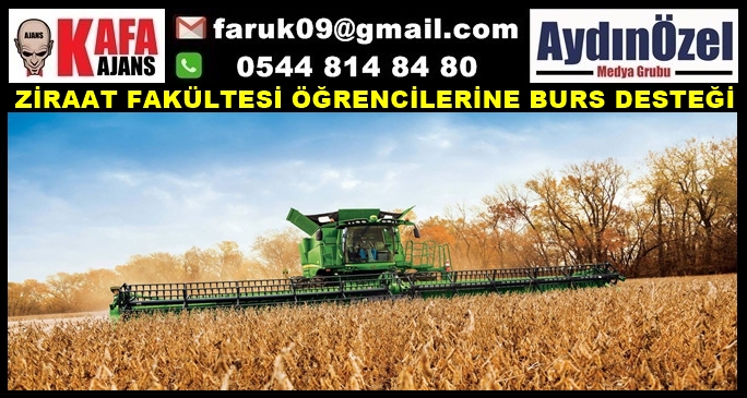 ZİRAAT FAKÜLTESİ ÖĞRENCİLERİNE BURS DESTEĞİ