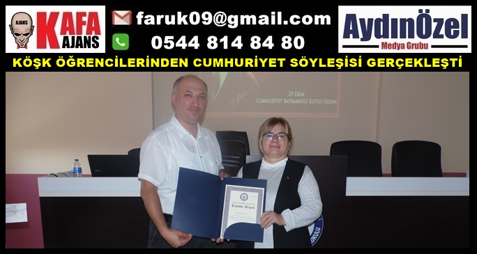 KÖŞK ÖĞRENCİLERİNDEN CUMHURİYET SÖYLEŞİSİ GERÇEKLEŞTİ