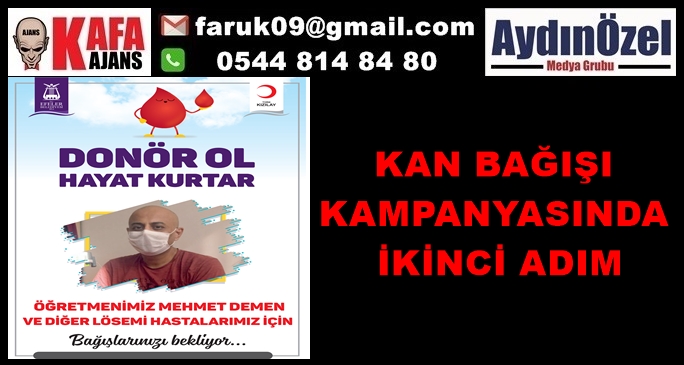 KAN BAĞIŞI KAMPANYASINDA İKİNCİ ADIM