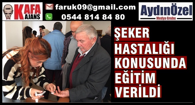 ŞEKER HASTALIĞI KONUSUNDA EĞİTİM VERİLDİ