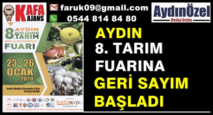 AYDIN 8. TARIM FUARINA GERİ SAYIM BAŞLADI