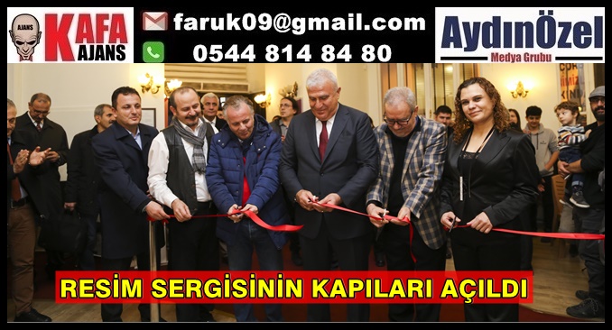 RESİM SERGİSİNİN KAPILARI AÇILDI