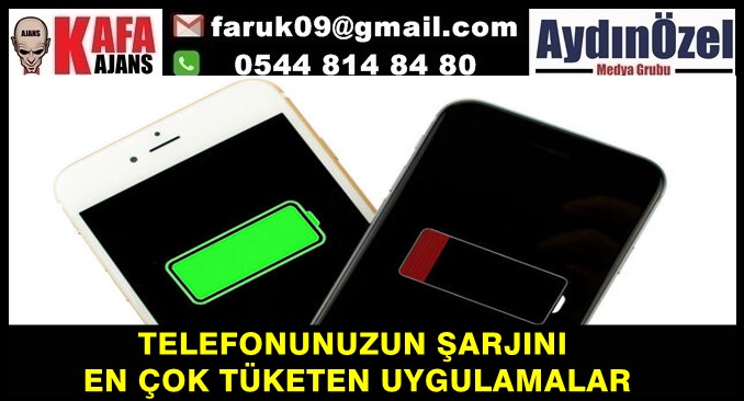 TELEFONUNUZUN ŞARJINI EN ÇOK TÜKETEN UYGULAMALAR