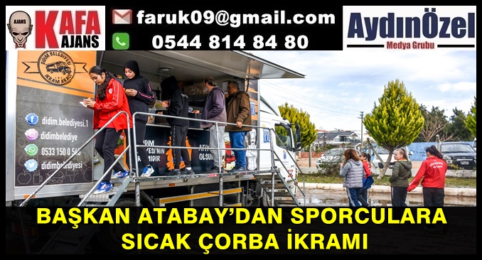 BAŞKAN ATABAY’DAN SPORCULARA SICAK ÇORBA İKRAMI