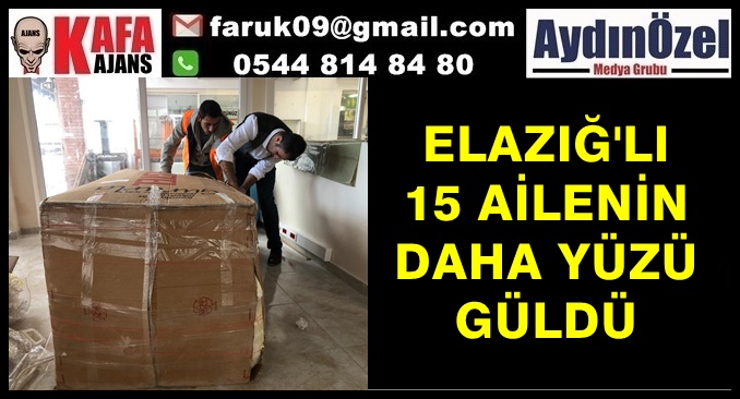 ELAZIĞLI 15 AİLENİN DAHA YÜZÜ GÜLDÜ