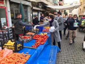 Salı Pazarı'nda Korona Virüs Tedbirleri