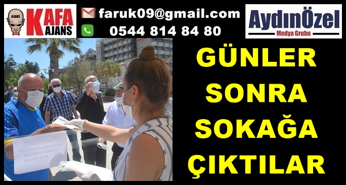 GÜNLER SONRA SOKAĞA ÇIKTILAR