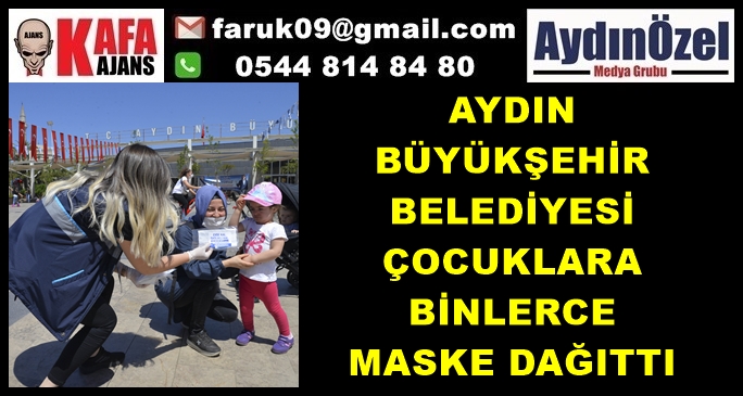 AYDIN BŞB ÇOCUKLARA BİNLERCE MASKE DAĞITTI