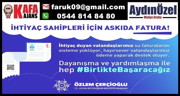 ASKIDA SU FATURASI"NA AYDIN’DA BÜYÜK İLGİ