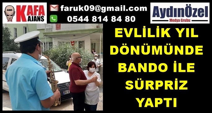 EVLİLİK YIL DÖNÜMÜNDE BANDO İLE SÜRPRİZ YAPTI