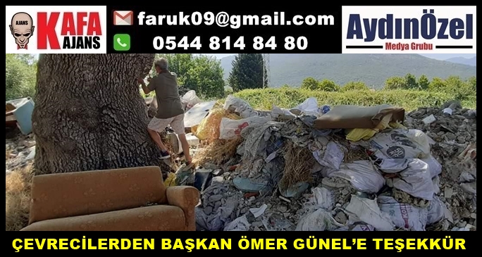 ÇEVRECİLERDEN BAŞKAN ÖMER GÜNEL’E TEŞEKKÜR