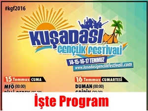 KUŞADASI GENÇLİK FESTİVALİ BAŞLIYOR