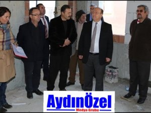 Efeler'de Yılmazköy Kültür Evi İnşaatı Devam Ediyor