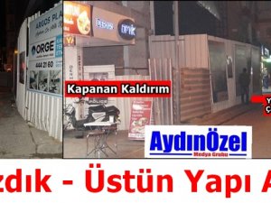 AydınÖzel Yazdı - Üstün Yapı Kaldırımı Halka Açtı