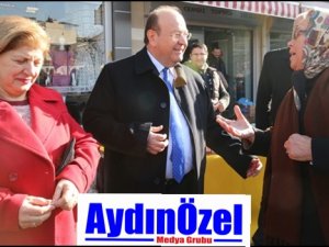 'Efeler'in Mesut Abisi' Salı Pazarı'nı ziyaret etti