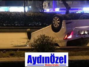 Aydın Efeler'de Kaza - Araç Takla Attı