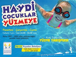 Kuşadası Belediyesi’nden Yüzme Kursu