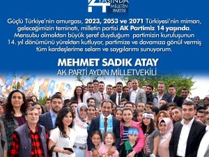 Mehmet Sadık ATAY 14 Yaşını Kutladı