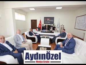 Aydın Esnaf ve Sanatkarlar Odası'ndan Başkan Atay'a Tebrik Ziyareti