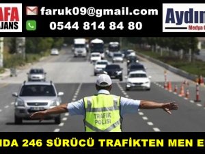 AYDINDA 246 SÜRÜCÜ TRAFİKTEN MEN EDİLDİ