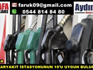 AYDINDA 150 İSTASYONUNUN 19'U UYGUN BULUNMADI