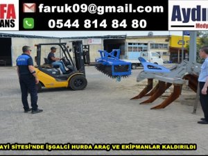 SÖKE SANAYİSİNDE HURDA ARAÇLAR KALDIRILDI