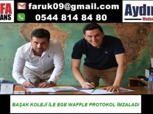 BAŞAK KOLEJİ İLE EGE WAFFLE PROTOKOL İMZALADI