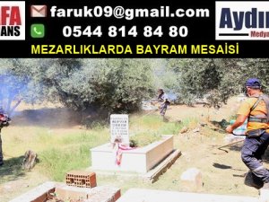 MEZARLIKLARDA BAYRAM MESAİSİ