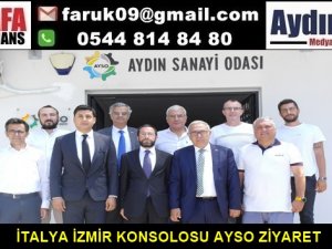 İTALYA İZMİR KONSOLOSU AYSO ZİYARETİ